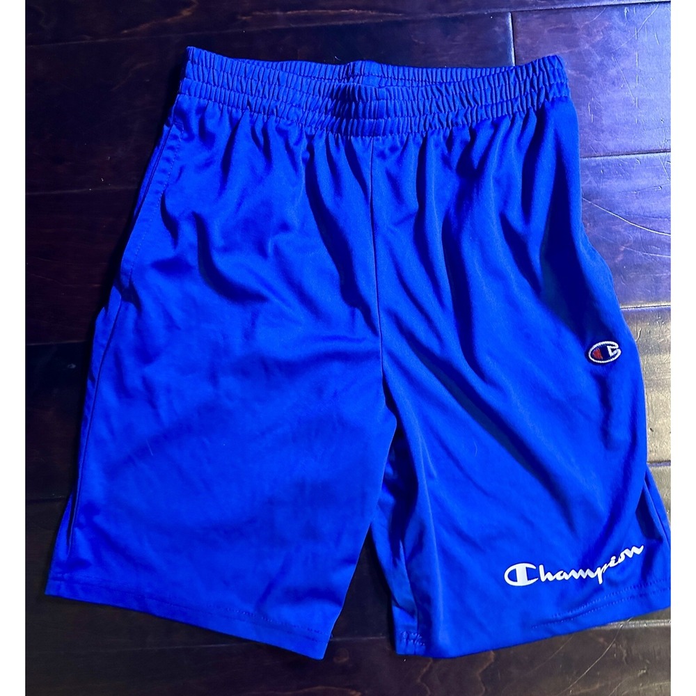 Boy's Champion Royal Blue Athletic Shorts Youth Large